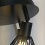 Ganeed Semi-Flush Mount Ceiling Light,3-Lights Industrial Multi Directional Ceiling Light Fixtures,Iron Cage Ceiling Lamp Pendant Lighting for Farmhouse Island Dining Room Hallway Bedroom