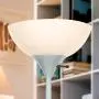 Brightech Sky Dome - Very Bright LED Torchiere Floor Lamp for Living Rooms & Offices– Dimmable Modern Standing Lamp – Tall Pole Light for Bedrooms – LED Bulb Included - Platinum Silver