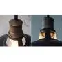 CLAXY Industrial Plug-in Barn Pendant Lighting Black Farmhouse Pendant Light with On/Off Switch 118 Inch Cord