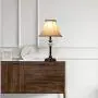 GZBtech Farmhouse Living Room Lamp Set of 3, Biege 2 Matching Table Lamps & 1 Floor Lamp, 110V Rustic Linen Lamps with Crystal Ball & Black Metal Base for Reading Room, 58.5 ETL Listed