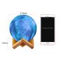 Moon Lamp, DTOETKD 16 Colors Galaxy Lamp 3D Print Moon Light with Stand, Remote & Touch Control, USB Rechargeable Starry Night Lights for Kids, Birthday Gifts for Boys Girls Couples Friends