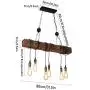 Farmhouse Lighting Rustic Chandelier Dining Room Lighting Fixtures Hanging Farmhouse Chandelier Chandeliers 6 E26 Bulb Sockets Industrial Suspension Light Line Can Be Adjusted Freely (with Switch)