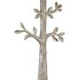 Maxax Table Lamps Set of 2 Nightstand Lamp with Leaf Detailed Body & Oatmeal Fabric Shade for Living Room and Bedroom