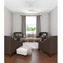 Hunter Builder Indoor Ceiling Fan with LED Light and Pull Chain Control, 42'', White / Light O