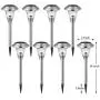 BEAU JARDIN 8 Pack Solar Lights Bright Pathway Outdoor Garden Stake Glass Stainless Steel Waterproof Auto On/off White Wireless Sun Powered Landscape Lighting for Yard Patio Walkway Spike Pathway BEAU JARDIN 8 Pack Solar Lights Bright Pathway Outdoor Garden Stake Glass Stainless Steel Waterproof Auto On/off White Wireless Sun Powered Landscape Lighting for Yard Patio Walkway Spike Pathway