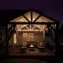 Outdoor Patio String Lights 50 Feet, Bistro String Lights with 18 LED Clear Bulbs S14,Waterproof/Shatterproof - Create Ambience On Indoor Wedding Backyard Pergola Cafe - Warm White