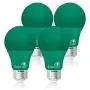 Bioluz LED Green Light Bulbs 60W Replacement Non-Dimmable A19 LED Bulb 4-Pack Bioluz LED Green Light Bulbs 60W Replacement Non-Dimmable A19 LED Bulb 4-Pack