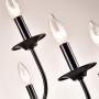Maxax Farmhouse Lighting 9 Lights French Country Chandelier in Black Finish for Kitchen Island Pendant for Dining Room, Bedroom