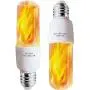 LED Flame Effect Light Bulbs - E26 LED Bulb with Gravity Sensor Flame Night Bulb for Holiday Gifts Home Hotel Bar Party Decoration(2 Pack)