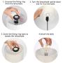 USB Bedside Table Lamp, 3-Way Dimmable Touch Lamp Modern Nightstand Lamp with Round Fabric Lampshade Metal Base Ambient Light for Bedroom, Office, Guest Room, Dorm, 6W 2700K LED Edison Bulb Included