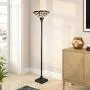 Tiffany Floor Lamp, Capulina Handcrafted Tiffany Style Torchiere Floor Lamp, Tiffany Style Floor Light, Stained Glass Floor Lamp, Floor Lamp Tiffany (Tall: 70 x W14.2 inches)