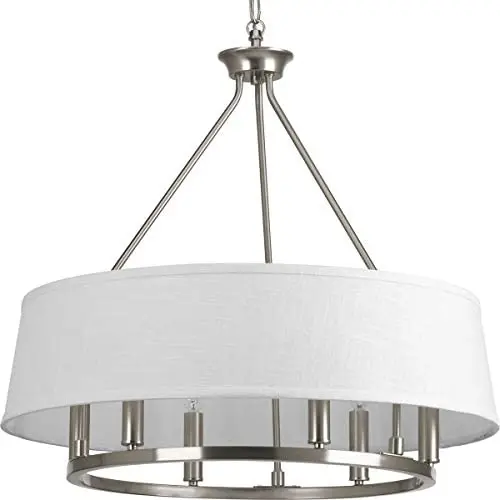 Progress Lighting P4618-09 Cherish Chandeliers, Nickel