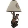 `Light Fantastik` Saddled Horse Table Lamp With Printed Fabric Shade