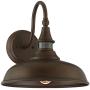 Gough Rustic Farmhouse Outdoor Barn Light Fixture Bronze 12 1/2'' Dusk to Dawn Motion Sensor for Exterior House Porch Patio Deck - John Timberland
