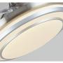 Southerns Lighting 42 Inch Invisible Ceiling Fan Light Fan Light Living Room Bedroom Dining Room Home Simple Modern Fan Chandelier with Electric Fan (Silver-04)