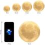 Personalized Lamp, Custom Night Light Pubsooup Customized Moon Lamp with Picture Engraved, 3D Printing 3 Colors USB Cable Moon Lamps for Bedrooms Christmas Gifts for Kids Adults(4 Inch/9cm)