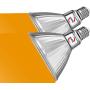 Explux LED PAR38 Amber Flood Light Bulbs, Dimmable, Full-Glass Weatherproof, 120W Equivalent, 2-Pack