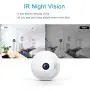 1080P Smart Bulb Security Camera, 360 Degree Panoramic 2.4G WiFi Camera Indoor/Outdoor Wireless Video Surveillance IP Camera for Baby/Pet Monitor with Night Vision, Two Way Audio, Montion Detection