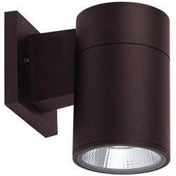 OSTWIN 1-Direction LED Outdoor Cylinder Up or Down Light, 9W (60W Equivalent), 735 Lumen, 3000K Warm Light, Modern Light Fixture for Door Way, Corridor, Waterproof, Bronze, ETL and Energy Star