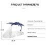 Verdelife LED Lamp, 3D Printed LED Fire Dragon Night Light, for Bedroom Kids Room Bedroom Camping Hiking-USB Rechargeable