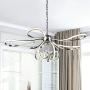 Modern Led Chandelier, VICNIE 50W Dimmable LED Pendant Lighting Fixtures, 3000K Warm White, Adjustable Hanging Cord