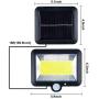 Solar Sensor Lights Outdoor, 100 LED COB Split Motion Sensor Wall Light, IP65 Waterproof Solar Power Lamp with Ajustable Solar Panel for Patio, Porch, Garage, Barn