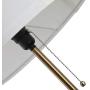 HOMCOM 59.75'' Floor Lamp Standing Lamp Fabric Lampshade E26 Lamp Holder Steel Tripod Living Room, Gold