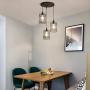 YYJLX Industrial 3-Lights Pendant Lighting Metal Kitchen Island Hanging for Dining Room