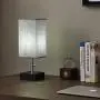 USB Table Lamp with Outlet, Aooshine USB Bedside Lamp with Dual 2-PIN Outlet, Perfect USB Bedside Lamp for Bedroom, Set of USB Nightstand Lamp for Living Room with Gray Square Fabric Shade(2 Pack)