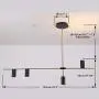 BOKT Dining Room Pendant Light Fixture Modern Industrial Linear Pendant Light Contemporary Chandelier for Living Room, Kitchen Island, Gold Finish and Black Shade (4heads)