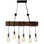 Farmhouse Lighting Rustic Chandelier Dining Room Lighting Fixtures Hanging Farmhouse Chandelier Chandeliers 6 E26 Bulb Sockets Industrial Suspension Light Line Can Be Adjusted Freely (with Switch)