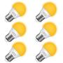 Briignite Bug Light Bulb Yellow LED Bulbs, Outdoor Porch Light, Amber Bedroom Night Light Bulb G14 Bug LED Bulb, 25W Equivalent E26 Edison Bulb(3W), Warm LEDs Hallway Lighting Decorative Lamps(6 Pack)