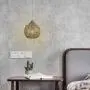 SYDTOP Industrial Mini Pendant Light with Handcrafted Metal Geometric Shape Contemporary 1-Light Rustic Pendant Lighting Fixture for Kitchen Island Dining Room Sink Bar Counter Loft, Antique White