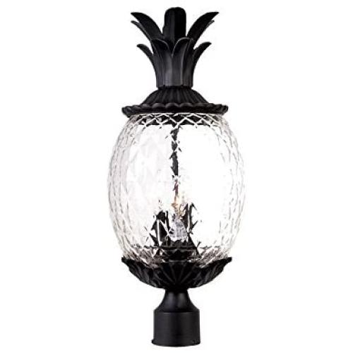 Acclaim 7517BK Lanai Collection 3-Light Post Mount Outdoor Light Fixture, Matte Black