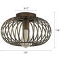 Farmhouse Antique Gold Flush Mount Ceiling Light Industrial Rustic Metal Cage Semi Flush Mount Light Fixture for Hallway Living Room Kitchen Entryway Bedroom Farmhouse Antique Gold Flush Mount Ceiling Light Industrial Rustic Metal Cage Semi Flush Mount Light Fixture for Hallway Living Room Kitchen Entryway Bedroom