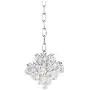 Essa Chrome Crystal Mini Pendant Light 8'' Wide Modern Fixture for Kitchen Island Dining Room - Vienna Full Spectrum