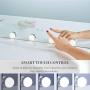 LUXFURNI Vanity Mirror with Makeup Lights, Large Hollywood Light up Mirrors w/ 18 LED Bulbs for Bedroom Talbetop & Wall Mounted, White