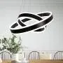 Modern Chandeliers, LED Pendant Light Fixture Ceiling Lamp with Remote Control 2 Circle Ring Lamp Living Room, Black, 6000k Modern Chandeliers, LED Pendant Light Fixture Ceiling Lamp with Remote Control 2 Circle Ring Lamp Living Room, Black, 6000k
