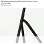 HAIXIANG Nordic Iron Living Room Tripod Floor Lamp Sofa Study Standing Lamp for Dining Room Bedside Rotatable Macarons Light Black