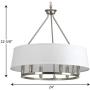 Progress Lighting P4618-09 Cherish Chandeliers, Nickel