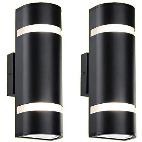 XiNBEi-Lighting Outdoor Wall Light, Modern Wall Sconce Black Water Proof D Shaped Wall Mount Light Suitable for Garden & Patio 2 Pack XB-W1112-2BK XiNBEi-Lighting Outdoor Wall Light, Modern Wall Sconce Black Water Proof D Shaped Wall Mount Light Suitable for Garden & Patio 2 Pack XB-W1112-2BK