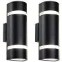 XiNBEi-Lighting Outdoor Wall Light, Modern Wall Sconce Black Water Proof D Shaped Wall Mount Light Suitable for Garden & Patio 2 Pack XB-W1112-2BK XiNBEi-Lighting Outdoor Wall Light, Modern Wall Sconce Black Water Proof D Shaped Wall Mount Light Suitable for Garden & Patio 2 Pack XB-W1112-2BK