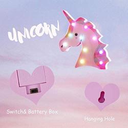 Unicorn Gifts Party Supplies Lamp Battery Operated Unicorn Night Lights as Kids Gift for Christmas, Wall, Living Room,Bedroom,Home,Party Decor