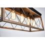 Saint Mossi Antique Bronze Oaky Painted Metal Island Lighting Stardust Distressed Finish Network Shade 5 Lights, Kitchen Island Chandeleir Lighting Rustic Vintage Farmhouse Industrial Country Style