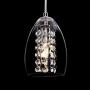 Pendant Light Fixtures, Zicbol Glass Hanging Light 3 Lights Adjustable Cable Kitchen Island Light, Modern Crystal Chandelier for Dining Room, Living Room, Restaurant, Bar