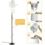 Farmhouse Floor Lamp, White Floor Lamp with Shade, Mid Century Black Floor Lamps for Living Room Modern, Metal Pole Tall Standing Lamp for Office Bedroom by RORIANO Farmhouse Floor Lamp, White Floor Lamp with Shade, Mid Century Black Floor Lamps for Living Room Modern, Metal Pole Tall Standing Lamp for Office Bedroom by RORIANO