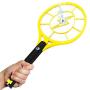 Beastron Bug Zapper Electric Fly 3000V USB Rechargeable, Mosquito Racquet Killer Racket with LED Light & 2 Layer Mesh (Large Size), yellow