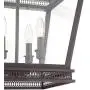 James Bronze Foyer Pendant Chandelier 15 3/4'' Wide Farmhouse Rustic Lantern Clear Glass 4-Light Fixture for Dining Room House Kitchen Island Entryway Bedroom - Franklin Iron Works