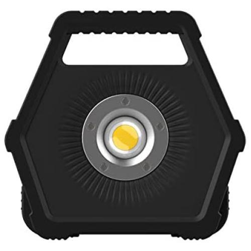 NextLED 1200 Lumens LED Work Light, Floodlight, Solid Cast Aluminum Housing, Battery Powered, 8 Hours Max Run Time, IP-54 Water Proof, Auto Repairing, Outdoor, Camping, Spotlights, Rotating Stand