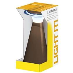 Light It! By Fulcrum, Lanterna, Wireless 12-LED Touch Lamp, Bronze